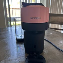 PINK nespresso machine/ espresso machine 