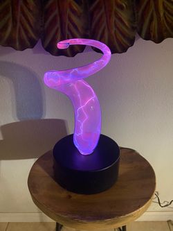 Spiral Plasma Lamp Sculpture