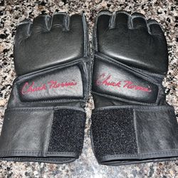 Vintage CHUCK NORRIS Wrist Wrap MMA Gloves Century Martial Arts Equipment M