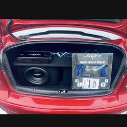 Dual 12" 2,400 Watt SDR Series Complete Subwoofer Package with Vented Enclosure and Amplifier