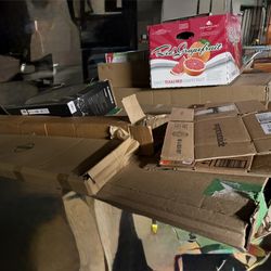 Various sizes and shapes of cardboard boxes, 