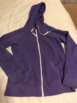 Ladies tek gear size m purple hoodie full zip