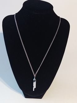 * Silver Whistle Necklace.
