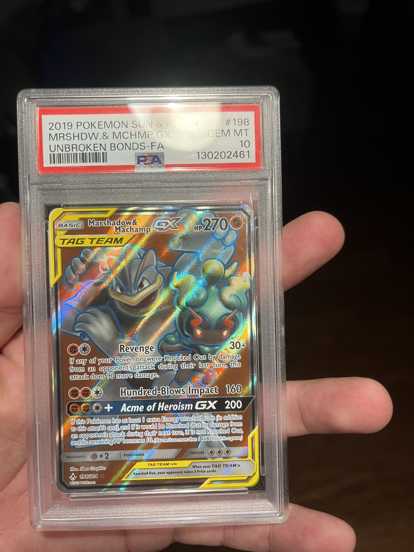 Marshadow And Machamp GX PSA 10
