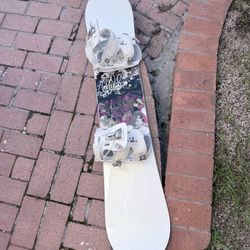 144cm Ride Snowboard With Flow Bindings