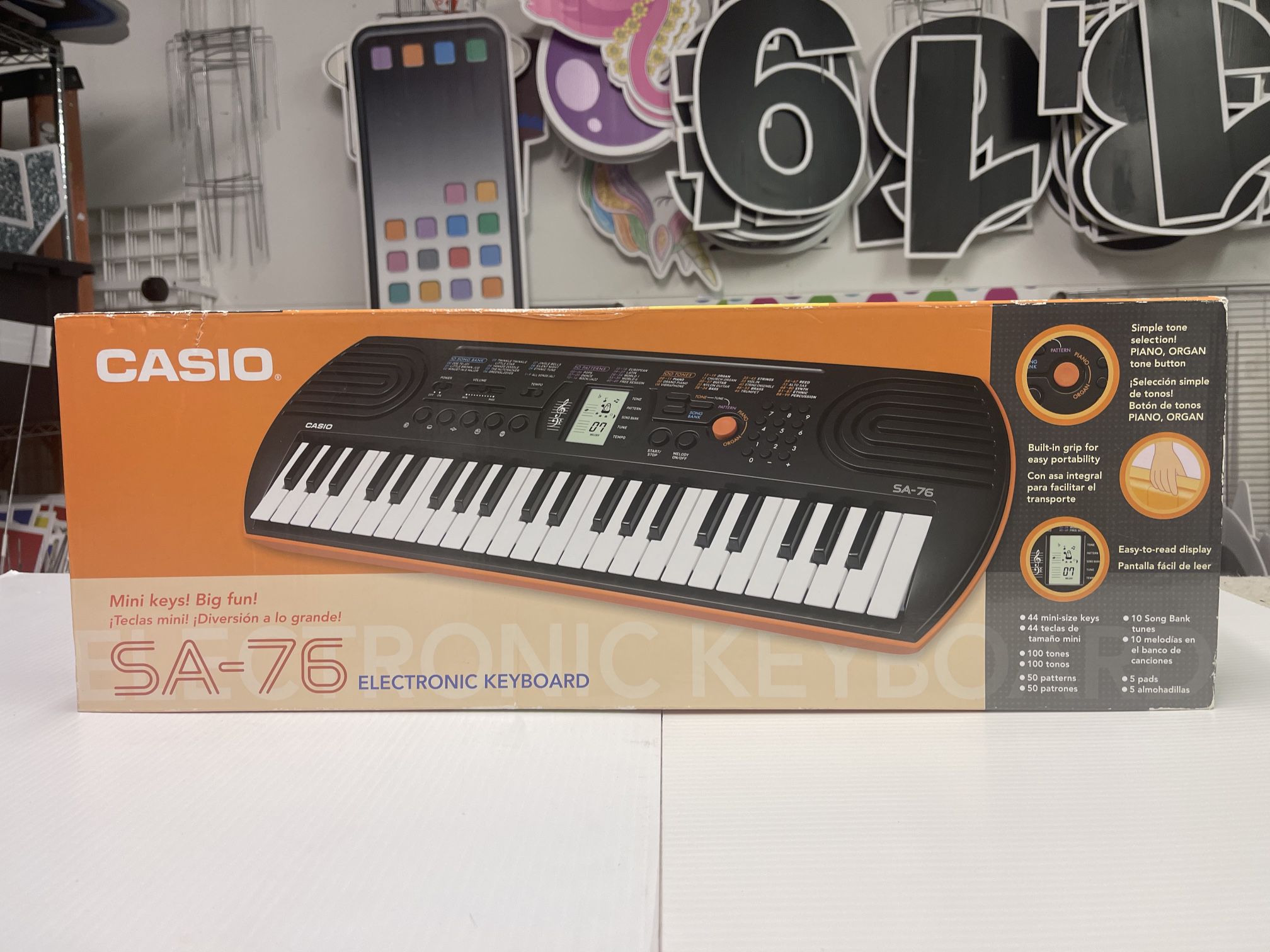 Casio SA-76 Electronic Keyboard (New Never Used)