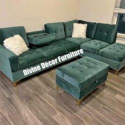 New Sectional + Ottoman 