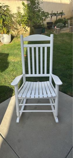 White Wood Rocking Chair