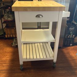Microwave Cart, Butcher’s Block, Baker’s Rack