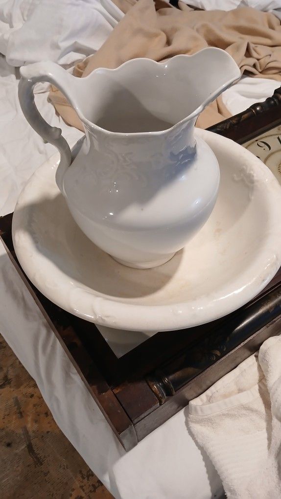 Antique Vase and Bowl