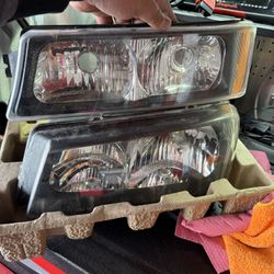 Used Cat eye Headlights And Marker Lamp Housings 