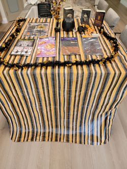 Halloween Decoration Bundle - Spirit Window Posters, Table Covers, and Props and Party Decorations