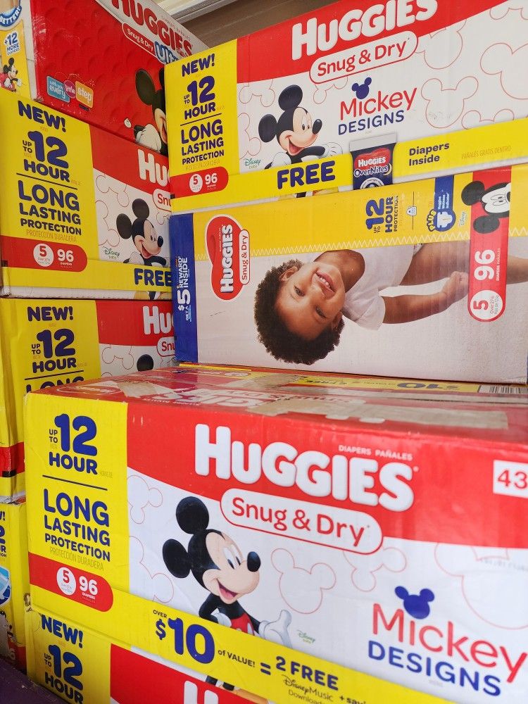 Huggies 5 $22 Each Box.  PRICE IS FIRM !