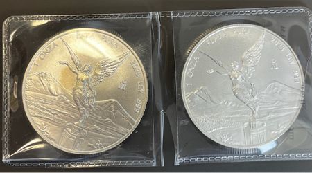 2-2023 Libertads Coin Una Onza Plata Pura Ley .999