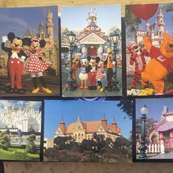 Disneyland California Lot of 8 Vintage Postcards