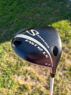 EXCELLENT ADAMS SPEEDLINE FAST 12 LS GOLF DRIVER 8.5 ADJUSTABLE LOFT W MITSUBISHI CHEMICAL FUBUKI GRAPHITE STIFF