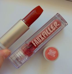 Rose Inc + Huda beauty lip makeup 2 pc bundle