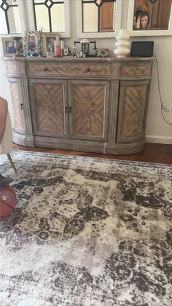 Solid Wood Rustic Buffet / Sideboard Cabinet – Large Storage Console
