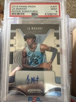 Ja Morant Prizm Rookie auto Psa 9