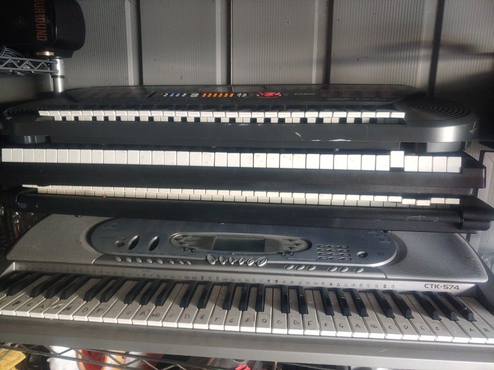 Keyboards: Yamaha, Casio, Rock Jam