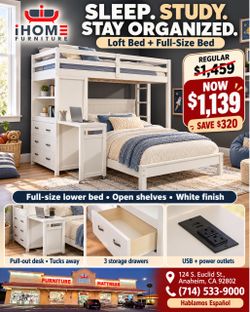 Loft Bed + Full-Size Bed