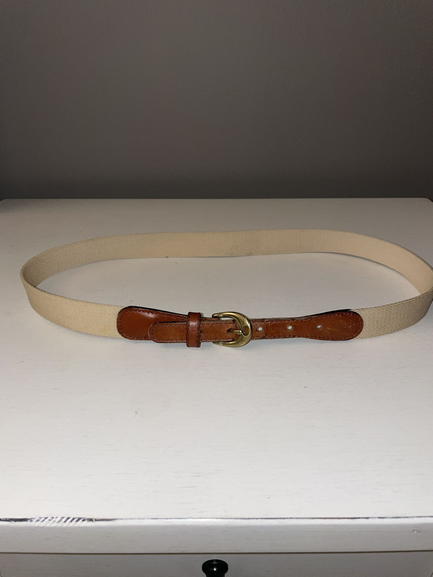 Vintage Belt- Brass & Leather