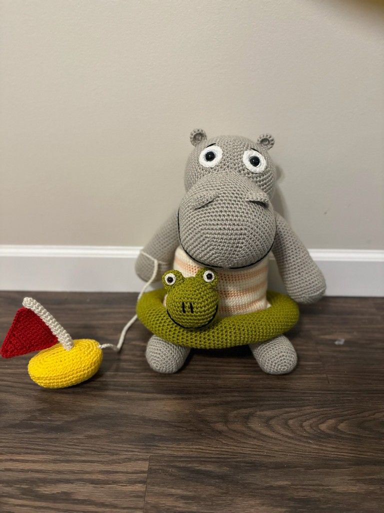 Custom Crochet Hippo