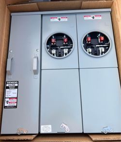 SIEMENS WEPK2211 UNI-PAK 2 GANG 200 AMP 2 METER PANEL ALSO HAVE WEPK4212 AND WEPK3311 300 AMP 3 GANG