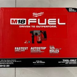 Milwaukee  New 1” Rotary Hammer 18M Fuel Brushless