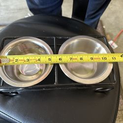 Standing Dog Bowl Set For Small Dogs 