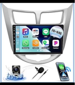 9” Double Din radio for Hyundai Accent 2012-2017 with Wireless Carplay Android Auto 2G+64G
