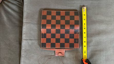 Banana Republic Leather Checkers Portable Folding Leather Case