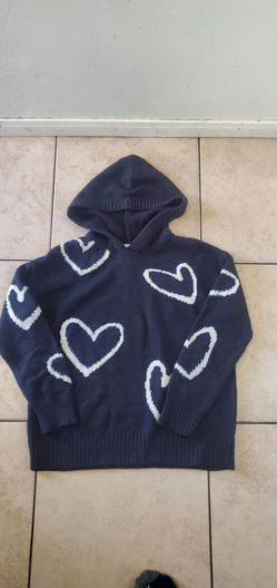 Heart Sweater. Size Large