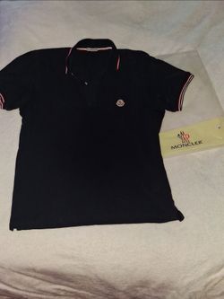 Navy Moncler Polo Shirt