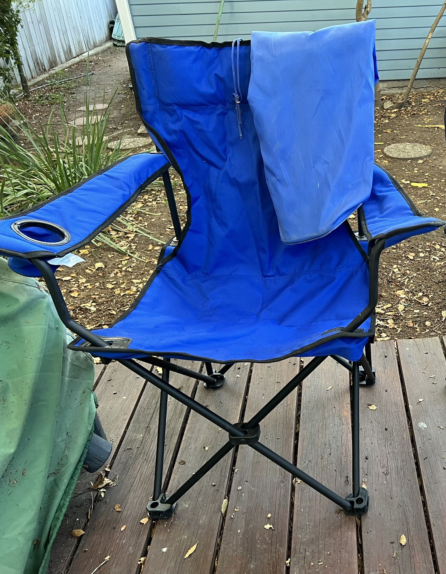 Deluxe Blue Camping Chair
