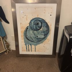 Large Framed Seashell Picture 