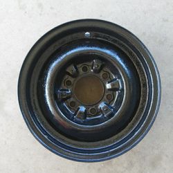 2 Original Chevy 15" 6 Lug Rims With Clips