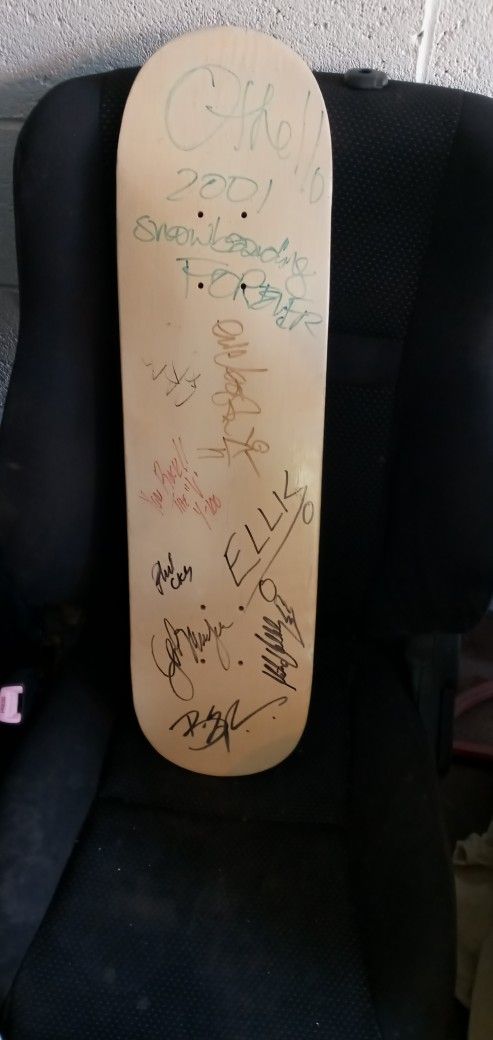 Collectible Signed Skateboard Deck