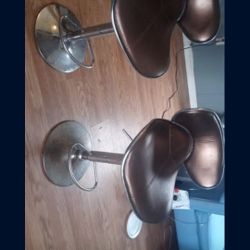 Leather Vintage Style Bar Stools