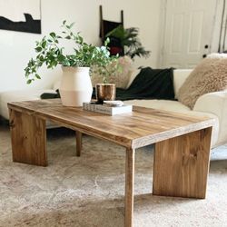 Brown MCM Style Coffee Table 