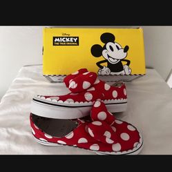 Kids Minnie Mouse Vans Shoes Size 2.5