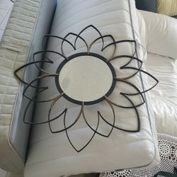 Vintage Metal Round Mirror 