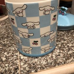 Silver Buffalo Sanrio Cinnamoroll Cherry Ceramic Snack Jar | Holds 64 Ounces