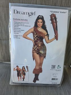 Halloween costumes caveman and cavegirl
