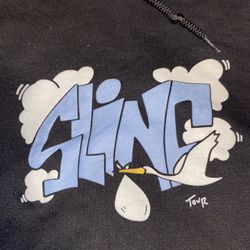 Retro Clairo Sling Tour Hoodie Sweatshirt black medium