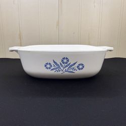 Vintage Corning Ware 1-quart P-1-B Blue Cornflower Small Casserole Dish No Lid