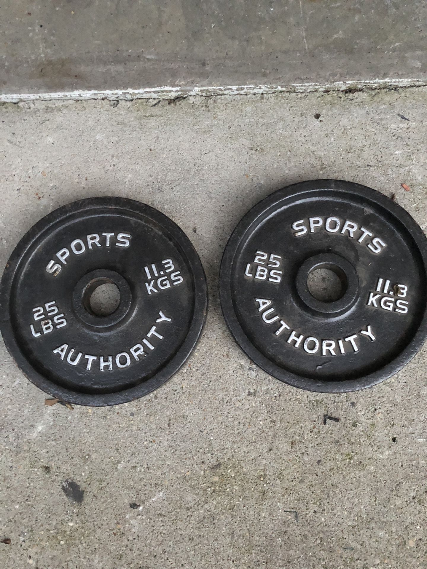 25 Lb Pair of Olympic Plates 