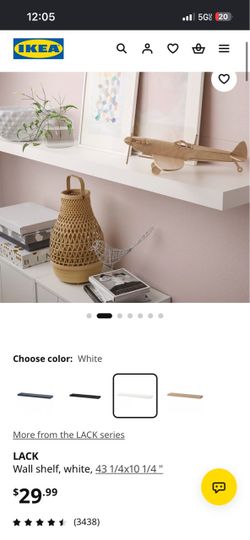 IKEA LACK Wall Shelves - Set of 3
