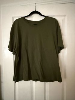 Olive Green Crew Neck T-Shirt