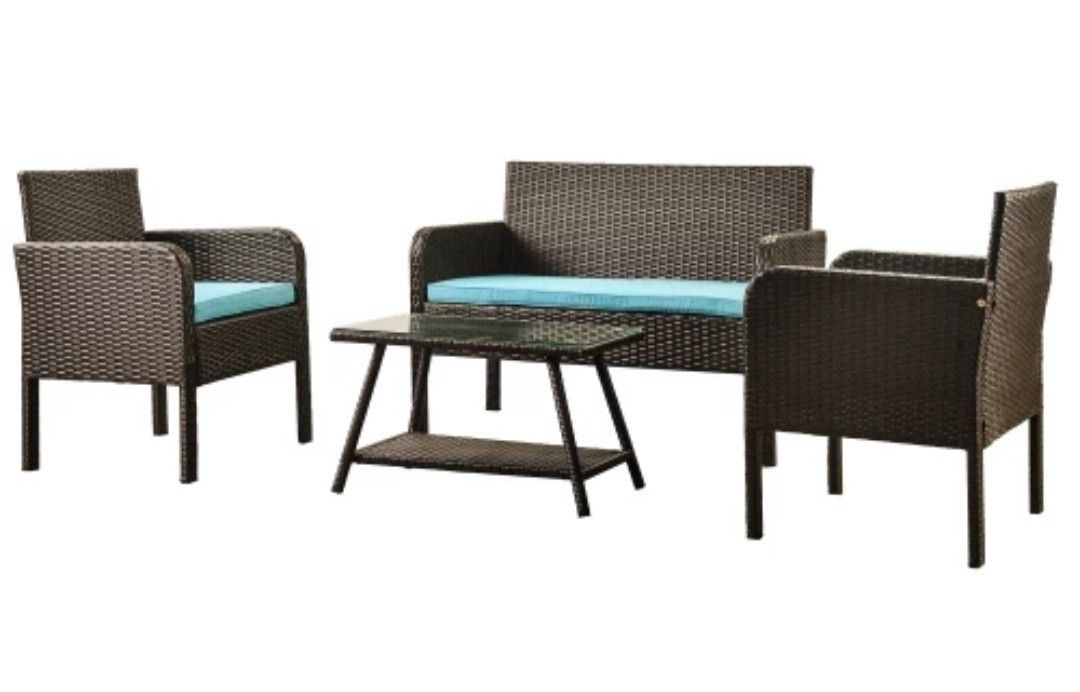 Rattan Wicker Chair Outdoor Conversation, Patio Furniture